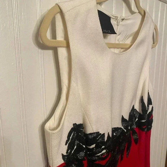 Carlisle Black Label Red White and Black Dress - Picture 10 of 12